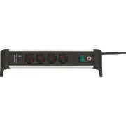 Brennenstuhl Steckdosenleiste Alu-Office-Line 4Fach 1 8M Usb  1391040420 Ups aksesuāri