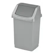Curver Atkritumu spainis Click-It 15L sudraba 0804043877  3253921722347 175006 27121 Crv175006 atkritumu tvertne