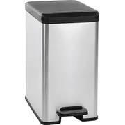 Curver Pedalspainis metalizets Slim Bin 25L sudraba 0802339582  3253922339001 213300 Crv213300 atkritumu tvertne