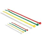 Delock 18628 Nylon Grun  Rot yellow 200StuckE Kabelbinder kabelis vads