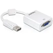 Delock  Adaptor Displayport - D-Sub15 Vga ma/fe white 61766