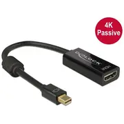Delock Adapter mini Displayport 1.2 male  Hdmi female 4K Passive black 62613 karte