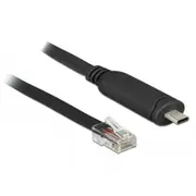Delock Adapter Usb2.0/C St  Seriell Rs232 Rj45 2.0M schw 63912 adapteris