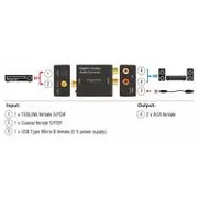 Delock Konverter Audio Digital  Analog Hd Bu 63477 tīkla iekārta