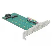 Delock Pci Express x8 card to 2 x internal Nvme M.2 Key M - bifurcation  controller 89045 piederumi cietajiem diskiem Hdd