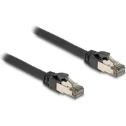 Delock Rj-45 network cable Cat.6A U/Ftp ultra flexible Black  3 meters inner stainless steel jacket 80242 kabelis vads