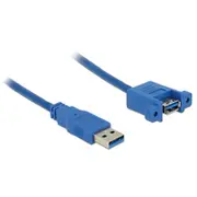 Delock Usb A - 1M Blue 85112  De kabelis