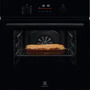 Electrolux 500 Series Surroundcook  pirolitiska tirisana melna - Iebuvejama elektriska cepeskrasns Eof6P76Bz Cepeškrāsns