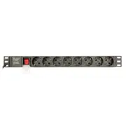 Energenie Eg-Pdu-014 Rack Power Distribution Unit 8 Schuko sockets  1U 16A plug 3M black color Eg Pdu 014 elektrības pagarinātājs