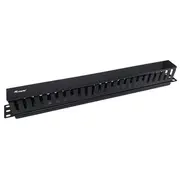 Equip 19 Kabelmanagement Panel Ausstattung schwarz  327314 adapteris