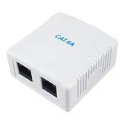 Equip Aufputzdose Cat6A 2-Port 2X Rj45 Utp  235216