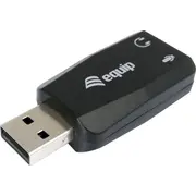 Equip Soundkarte Usb 2X3.5Mm stereo Mic-In Line-Out extern  245320 skaņas karte