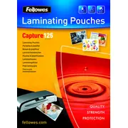 Fellowes A6 Glossy 125 Micron Laminating Pouch - 100 pack 0077511530722  5307201 laminators