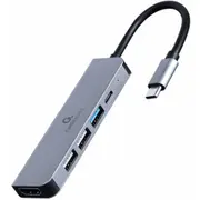 Gembird A-Cm-Combo5-03 Usb Type-C 5-In-1 multi-port adapter Hub  Hdmi Pd A Cm Combo5 03 centrmezgli