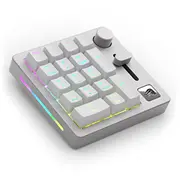 Glorious Gmmk Wireless Numpad - Fox Switches  grau/weis Glo-Gmmk-Np-Fox-W 0810069972053 Joinedit50230020 klaviatūra