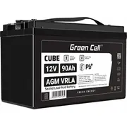 Green Cell Cube Agm Vrla Ip54 12V 90Ah bezobslugowy akumulator do kampera fotowoltaiki paneli solarnych lodzi Agm12V90Ah-J 5904326375734  Joinedit65978553