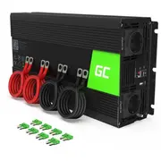 Green Cell Inv21 power adapter/inverter Auto 6000 W Black 5903317228370  Strāvas pārveidotājs Power Inverter
