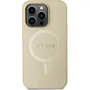 Guess Guhmp15Mpsahmcb iPhone 15 Plus 6.7 złotygold hardcase Saffiano Magsafe  13295431 154882-Uniw 3666339156053 Gsm178275 Gue003230-0 maciņš apvalks mobilajam telefonam