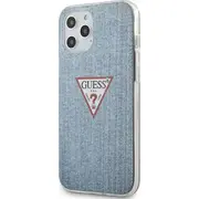 Guess Hard Case Denim fur Apple iPhone 12 Pro Max - light blue Guhcp12Lpcujullb 3700740481868  106764 64527-Uniw Gue000849-0