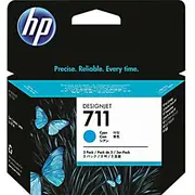 Hp 711 Cyan 3-Pack  Cz134A kārtridžs