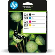 Hp 924 Cmyk Original Ink Cartridge 4Pack  6C3Z1Ne toneris