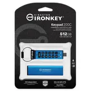Kingston 512Gb Usb-C Ironkey Keypad 200C  Ikkp200C/512Gb Usb Flash atmiņa