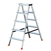 Krause Dopplo double-sided step ladder silver  120410 0001-00013-84236 Ke120410