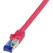 Logilink Patchkabel Ultraflex  Cat.6A S/Ftp rot 0 5 m C6A024S tīkla kabelis