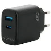 Mobilis Wall Charger - 45W 1 Usb A  C Gan 001363 auto audio aksesuārs