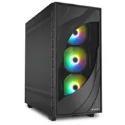 Obudowa Sharkoon Rebel C80M Rgb czarna  4044951041145 Datora korpuss