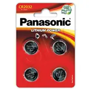 Panasonic Bateria litowa Cr2032 blister 4Szt.  Cr 2032El/4B akumulators baterija portatīvajiem datoriem