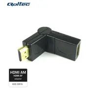 Qoltec Adapter Hdmi A meski  zenski katowy obrotowy 50516