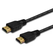 Savio Cl-01 Hdmi cable 1.5 m Type A Standard Black  cl 01 cl01 kabelis video audio