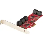 Startech.com Sata Pcie Card - 10 Port Expansion 6Gbps Low Profile Bracket Mini-Sas to Cables Asm1062 Non-Raid  10P6G karte