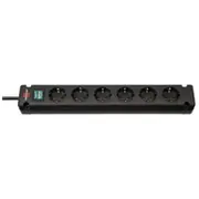 Steckdosenl. Comfort-Line Bremounta 6Fach 1 5M Black  1150650316 Ups aksesuāri