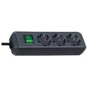 Steckdosenleiste Eco-Line Brennenstuhl  3Fach 5M black 1152900 Ups aksesuāri