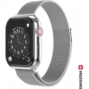 Swissten Metāla Siksniņa priekš Apple Watch 1/2/3/4/5/6/Se / 42 mm 44 Sudraba  46000212