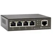 Switch Levelone Gep-0523 5-Port Gbit Poe  Gep 0523 datortīklu aksesuārs