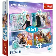 Trefl Puzzle 4In1 The amazing world of Frozen  5900511343816 465636 puzle puzzle