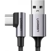 Ugreen Usb - Type C angled cable 2M 3A gray 50942  6957303859429 ugreen ugreen20200508120523 kabelis