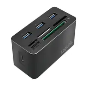 Usb3.2 Gen 1 docking sta tion  8-Port mini blac Cr0046 1814048 karšu lasītājs