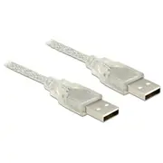 Usb Kabel Delock A - St/St 2.00M transparent  83889 kabelis