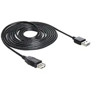 Usb Verl. Delock A - St/Bu 5.00M sw Easy  83373 kabelis