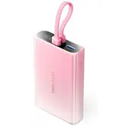 Vention 10000 mAh Usb-C  Lightning Usb-A 22.5W z wyswietlaczem Led rozowy Fhzp0 Powerbank mobilā uzlādes iekārta