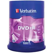 Verbatim DvdR Matt Silver 4.7 Gb 100 pcs  0023942435518 43551V matricas