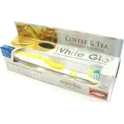 White Glo Whitening paste removes coffee and tea deposits 100Ml  brush 9319871000639 mutes higiēnai