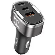 Xo Cc61 Auto lādētājs 100W Usb /  Usb-C Lightning