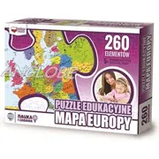 Zachem Puzzle Edukacyjne 260 elementow. Mapa Europy Zach0064 5906727907149  Joinedit21959024 puzle puzzle