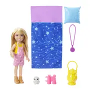 Zestaw Barbie Kemping Chelsea Lalka  spiwor Hdf77 194735022410 bērnu rotaļlieta