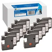 10X GampG Schriftband 12Mm x 7M sw Komp m. Dymo D1/ 45013/ S0720530 Rl-D-45013P-Bk/Wt-12Mm7M-10P 6941881284964  Joinedit73919432